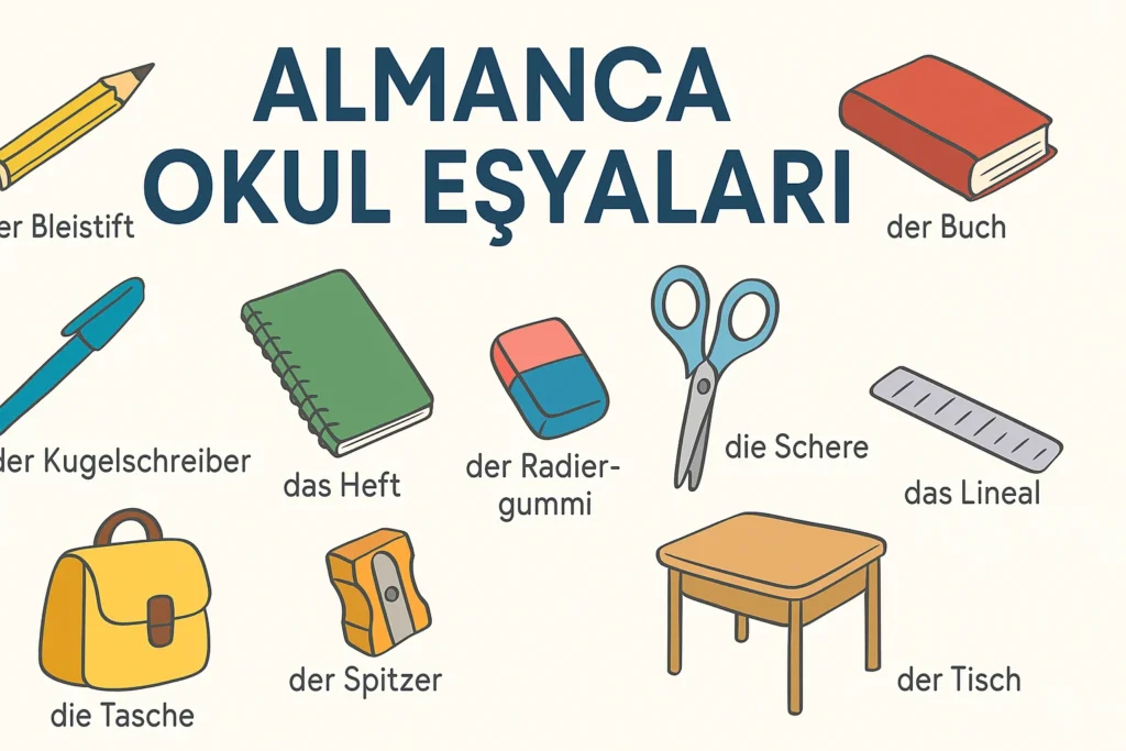 Almanca Okul Eşyaları