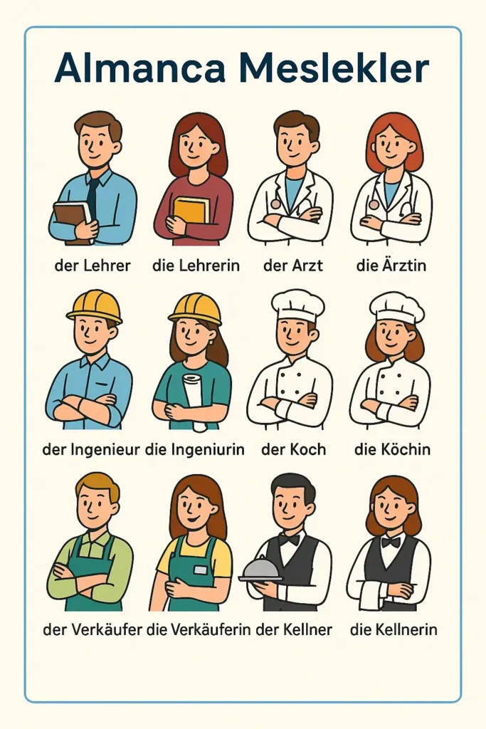 Almanca Meslekler Kadın Erkek