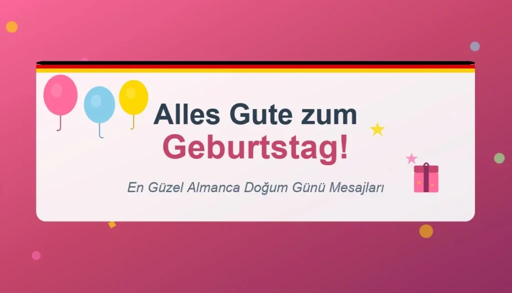 Almanca Doğum Günü Mesajları